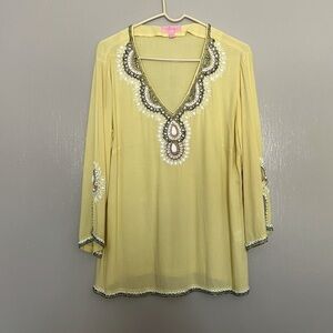 Lilly Pulitzer Braydon Beaded Sequin Embellished Tunic